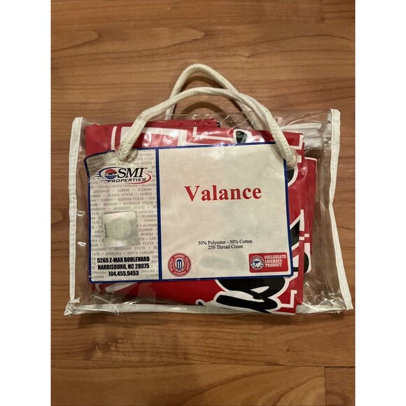 University Of Nebraska Cornhuskers 1pc Valance Curtain Topper Multi-Color - Picture 3 of 9